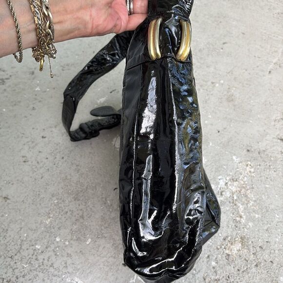 Vintage Sharif, patent leather and leather bag - Picture 7 of 10